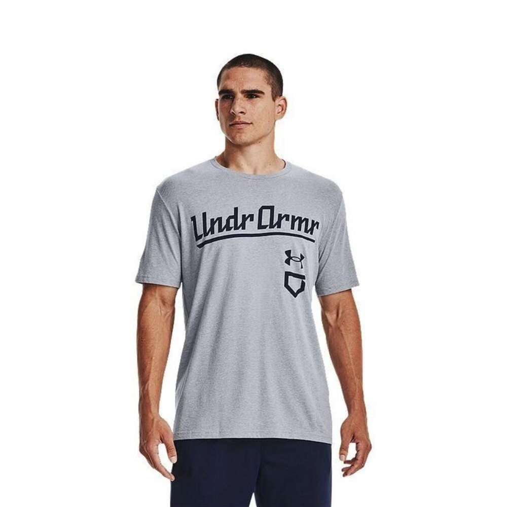 Under Armour Loose Gray Men's Baseball Tee 2XL